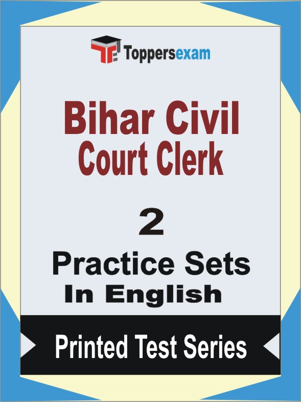 Bihar Civil Court Clerk Book in English - Question Paper / Practice Set