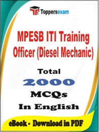 MPESB ITI Training Officer (Diesel Mechanic) PDF Book In English - MCQ / Objective Questions