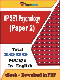 AP SET Psychology (Paper-2) PDF Book In English - MCQ / Objective Questions