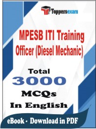 MPESB ITI Training Officer (Diesel Mechanic) PDF Book In English - MCQ / Objective Questions