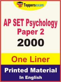 AP SET Psychology (Paper-2) One Liner Book in English