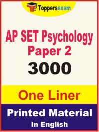 AP SET Psychology (Paper-2) One Liner Book in English