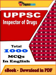 UPPSC Inspector of Drugs PDF Book In English - MCQ / Objective Questions