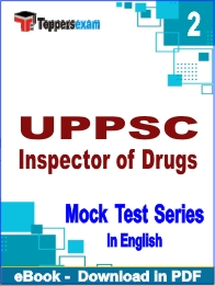 UPPSC Inspector of Drugs PDF Book In English - Question Paper