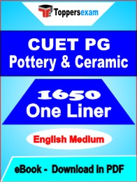 CUET PG Pottery & Ceramic One Liner Book PDF in English
