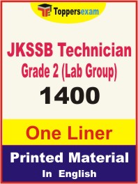 JKSSB Technician Grade 2 (Lab Group) One Liner Book in English