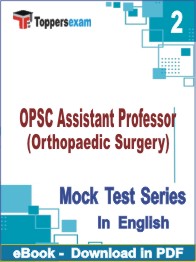OPSC Assistant Professor (Orthopaedic Surgery) Test PDF Book In English - Question Paper