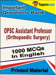 OPSC Assistant Professor (Orthopaedic Surgery) Book in English - Objective MCQ
