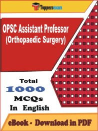 OPSC Assistant Professor (Orthopaedic Surgery) PDF Book In English - MCQ / Objective Questions