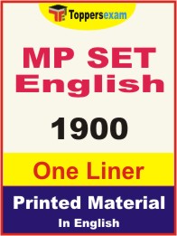 MP SET English One Liner Book in English