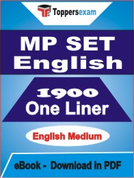 MP SET English One Liner Book PDF in English