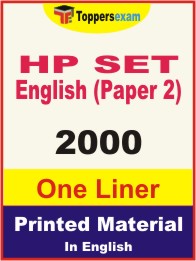 HP SET English (Paper 2) One Liner Book in English