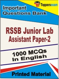 RSSB Junior Lab Assistant (Paper-2) Book in English - Objective MCQ