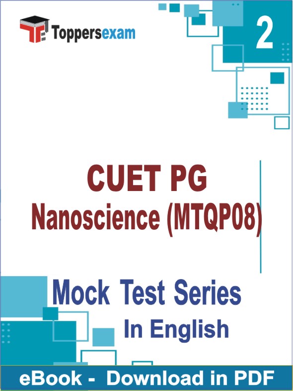 CUET PG Nanoscience (MTQP08) PDF Book In English - Question Paper