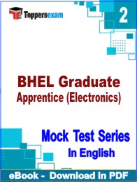 BHEL Graduate Apprentice (Electronics) Test PDF Book In English - Question Paper