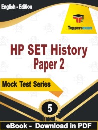 HP SET History (Paper-2) Test PDF Book In English - Practice Set
