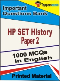 HP SET History (Paper-2) Book in English - Objective MCQ