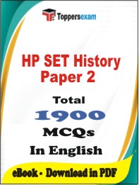 HP SET History (Paper-2) PDF Book In English - MCQ / Objective Questions