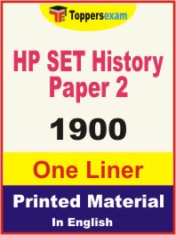 HP SET History (Paper 2) One Liner Book in English