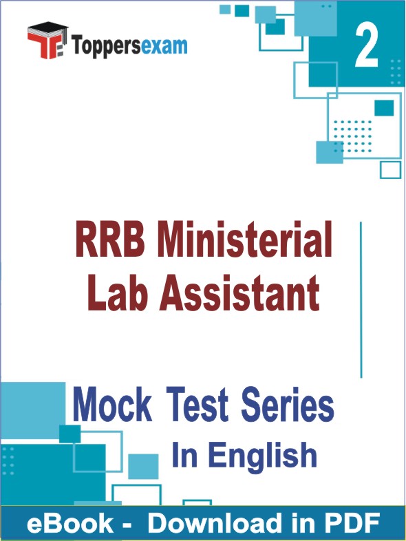 RRB Ministerial Lab Assistant PDF Book In English - Question Paper