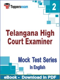 Telangana High Court Examiner Test PDF Book In English - Question Paper