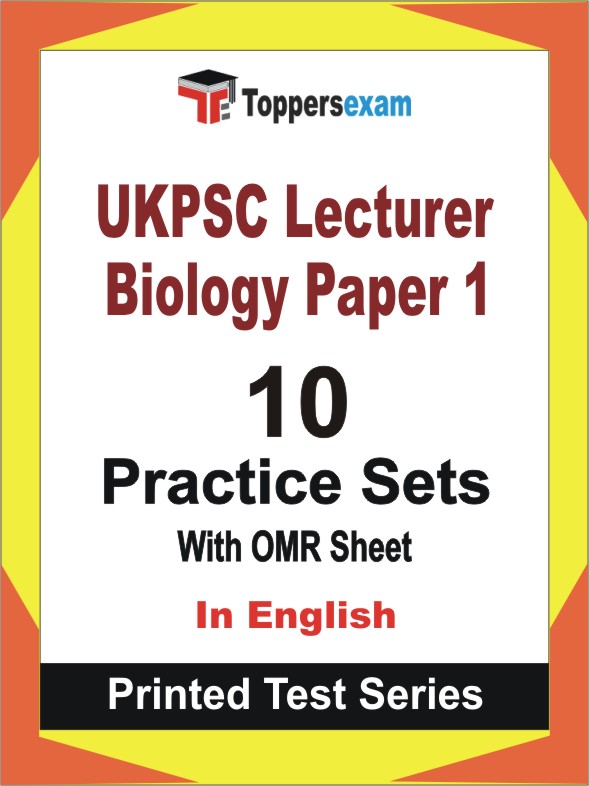 UKPSC Lecturer Biology (Paper 1) Book in English - Practice Set