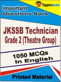 JKSSB Technician Grade 2 (Theatre Group) Book in English - Objective MCQ