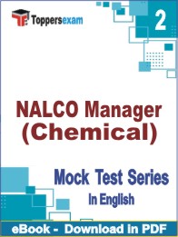 NALCO Manager (Chemical) Test PDF Book In English - Question Paper