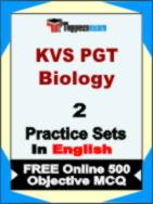 KVS PGT Biology Test Book in English - Question Paper / Practice Set