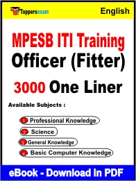 MPESB ITI Training Officer (Fitter) One Liner Book PDF in English
