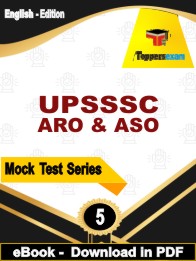 UPSSSC ARO & ASO Test PDF Book In English - Practice Set