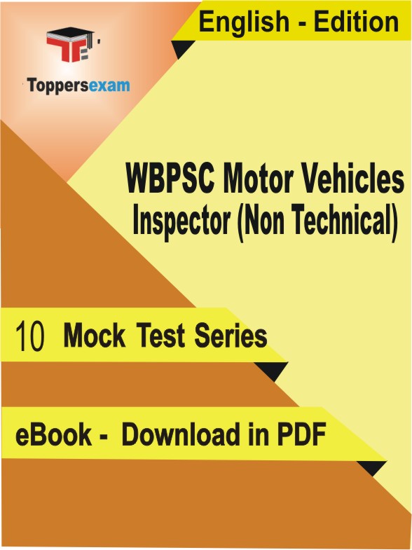 WBPSC Motor Vehicles Inspector (Non Technical) PDF Book In English - Mock Test/Practice Set