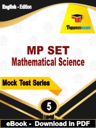 MP SET Mathematical Science Test PDF Book In English - Practice Set