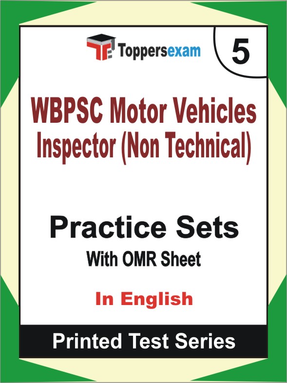 WBPSC Motor Vehicles Inspector (Non Technical) Book in English - Mock Test / Practice Set
