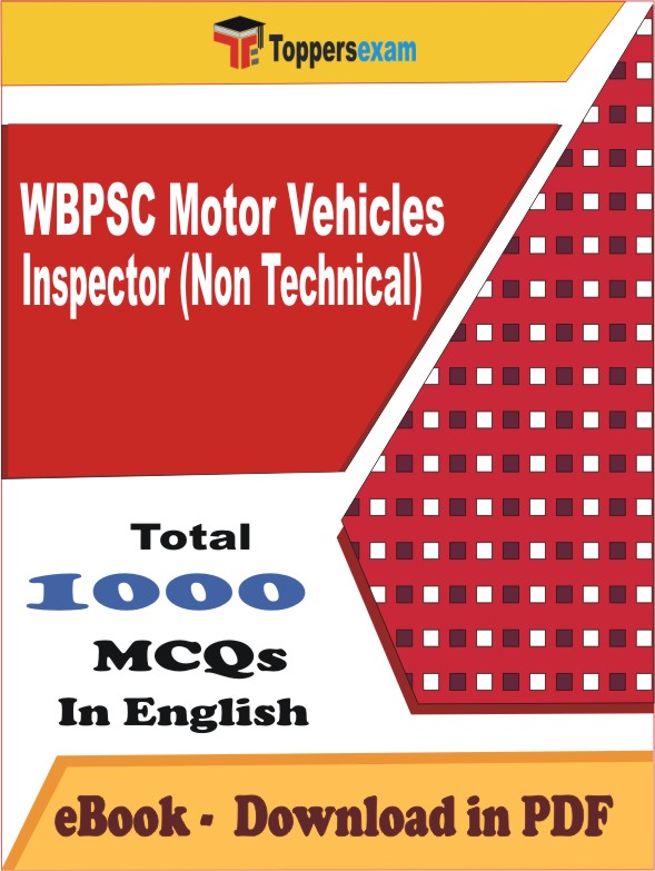 WBPSC Motor Vehicles Inspector (Non Technical) PDF Book In English - MCQ / Objective Questions