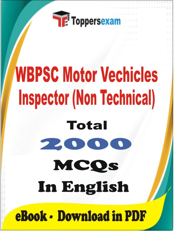 WBPSC Motor Vehicles Inspector (Non Technical) PDF Book In English - MCQ / Objective Questions