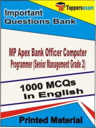 MP Apex Bank Officer Computer Programmer (Senior Management Grade 2) Book in English - Objective MCQ