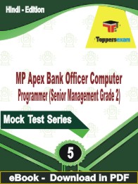 MP Apex Bank Officer Computer Programmer (Senior Management Grade 2) Test PDF Book In Hindi - Practice Set