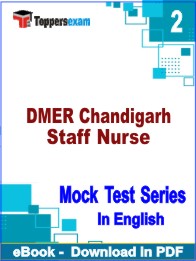 DMER Chandigarh Staff Nurse Test PDF Book In English - Question Paper