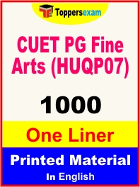 CUET PG Fine Arts (HUQP07) One Liner Book in English