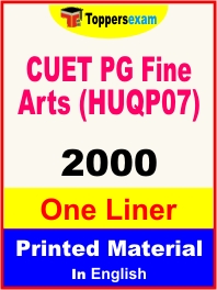 CUET PG Fine Arts (HUQP07) One Liner Book in English