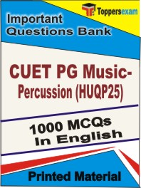 CUET PG Music-Percussion (HUQP25) Book in English - Objective MCQ
