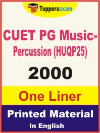 CUET PG Music-Percussion (HUQP25) One Liner Book in English