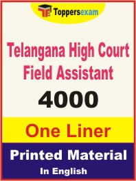Telangana High Court Field Assistant One Liner Book in English