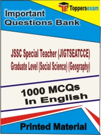 JSSC Special Teacher (JIGTSEATCCE) Graduate Level (Social Science) (Geography) Book in English - Objective MCQ