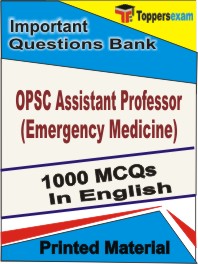 OPSC Assistant Professor (Emergency Medicine) Book in English - Objective MCQ
