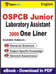 OSPCB Junior Laboratory Assistant One Liner Book PDF in English