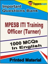 MPESB ITI Training Officer (Turner) Book in English - Objective MCQ