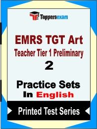 EMRS TGT Art Teacher Tier 1 Preliminary Book in English - Question Paper / Practice Set