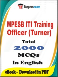 MPESB ITI Training Officer (Turner) PDF Book In English - MCQ / Objective Questions